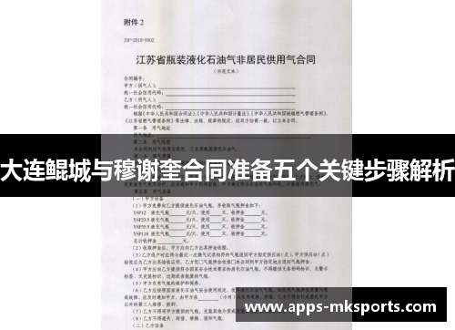 大连鲲城与穆谢奎合同准备五个关键步骤解析